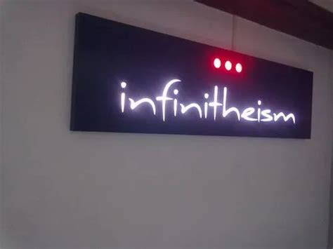 Aluminium Acrylic Led Light Sign Board For Indoor Lighting At Rs 350