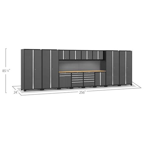 Newage Products 12 Cabinets Steel Garage Storage System In Charcoal