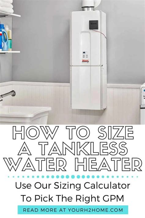 How To Size A Tankless Water Heater Use Our Calculator And Simple Guide