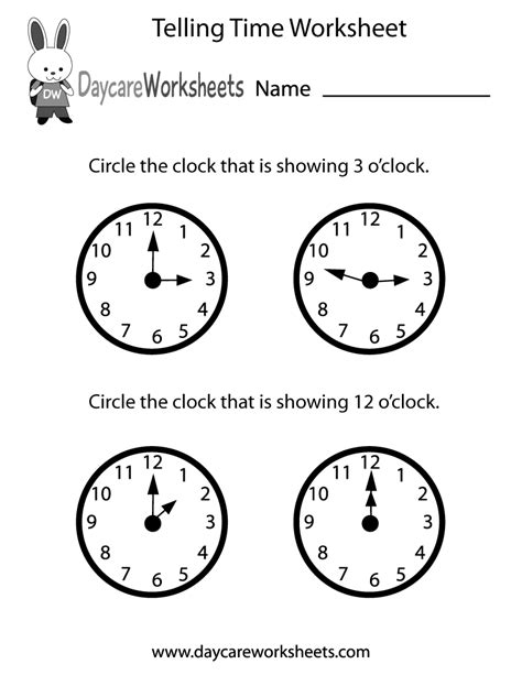How To Read A Clock Kindergarten Jean Harrisons Kindergarten Worksheets