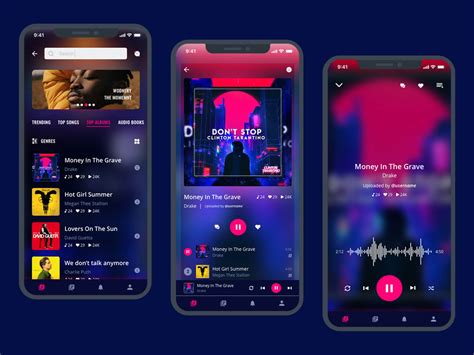 Music App Ui Kit For Adobe Xd Free Psd Templates Images And Photos Finder