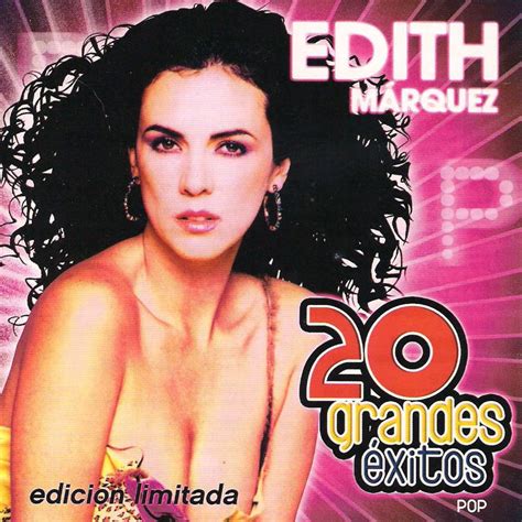 Carátula Frontal De Edith Marquez 20 Grandes Exitos Portada