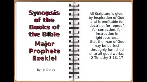 The dated years in ezekiel. Synopsis of The Books of The Bible by JND OT Major ...