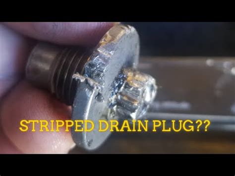 The snowblower spark plug creates the spark that ignites the fuel to start engine. How to remove STRIPPED Drain plug - YouTube