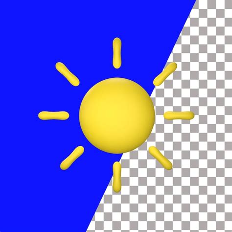 Premium Psd A Blue And Yellow Sun With A Blue And Yellow Background