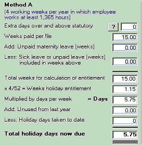 Find out about unpaid parental leave and the benefits of granting unpaid time off. Holiday calculator - Documentation - Thesaurus Payroll ...