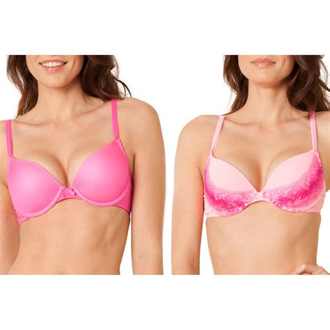 Womens Lace Micro Extreme Push Up Bra Style Sa324 2 Pack