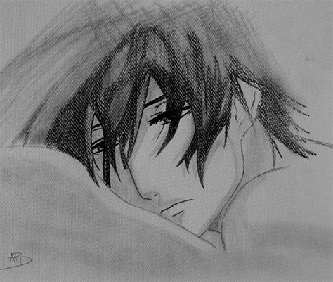 Find images and videos about boy, gif and black and white. Sad anime boy by shini369 on DeviantArt