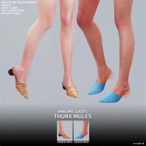 Mmsims Af Thurx Mules Mmsims On Patreon Sims Cc Shoes Sims Images My
