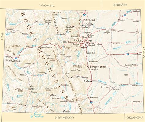 Map Of Colorado World Maps