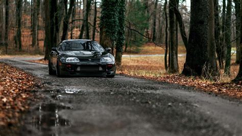 Black Toyota Supra Jdm Car In Forest Hd Jdm Wallpapers Hd Wallpapers