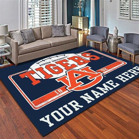 Auburn Tigers Personalized Area Rugs Living Room Carpet Customized