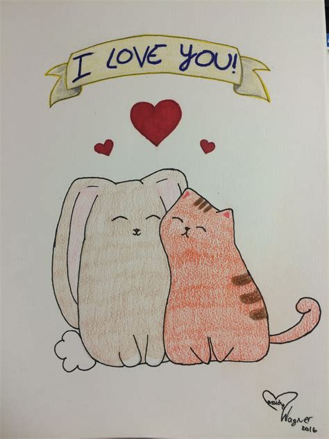 Cute Drawings For Girlfriend At Explore Collection Of Cute Drawings For