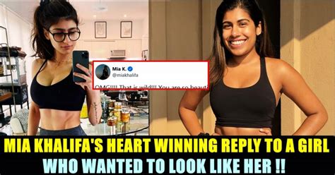 Mia Khalifas Heart Winning Reply To A Girl Who Wished For A Physique