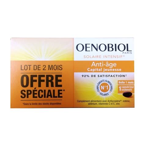 Oenobiol Solaire Intensif Anti Age 2 X 30 Capsules Izyshop