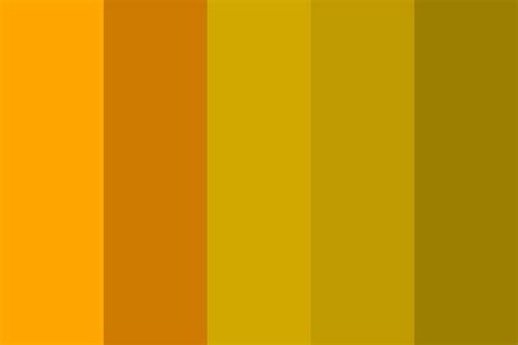 5 Shades Of Mustard Color Palette
