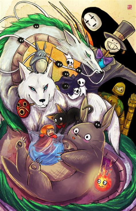 Studio Ghibli Creatures By Tyrinecarver On Deviantart