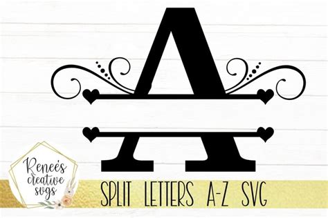 Split Monogram Letters Svg Files For Cricut Keweenaw Bay Indian