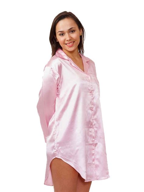 Up2date Fashions Womens Satin Nightshirt