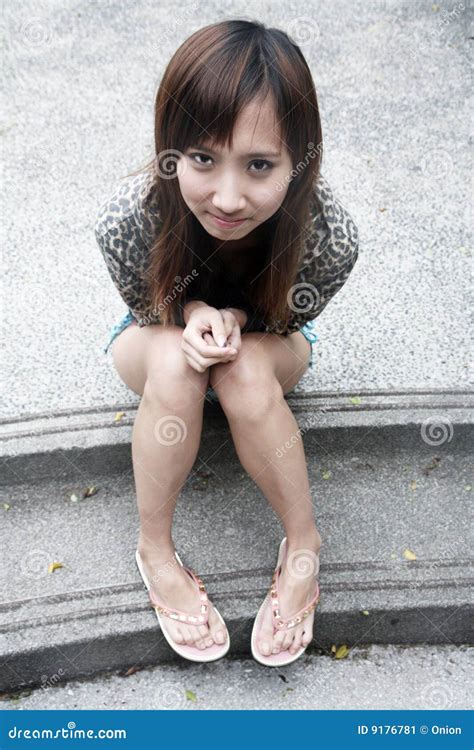 Cute Asian Girl Looking At Viewer Stock Image Image Of Confident Gorgeous 9176781