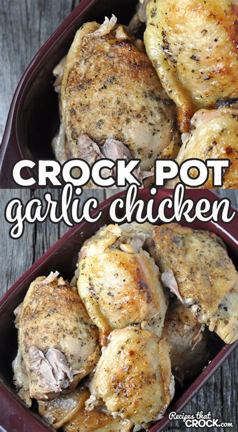 This is an ounce higher than the average breast weight from 40 years ago. Crock Pot Garlic Chicken Thighs - Recipes That Crock!