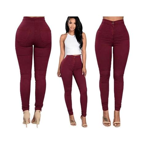 spring and autumn new elastic women skinny high waist jeans fashion trousers women trousers