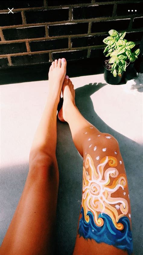 Pin By Kenadee Berry On Photo Ideas Body Art Painting Leg Art Body