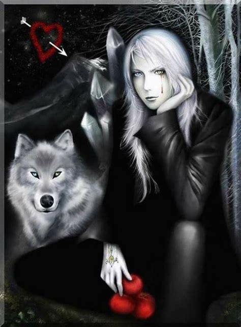 Lady Wolf Wolves And Women Vampire Art Beautiful Wolves