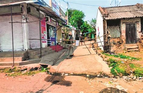 Barricades Outside Most Villages In Morena District Of Madhya Pradesh