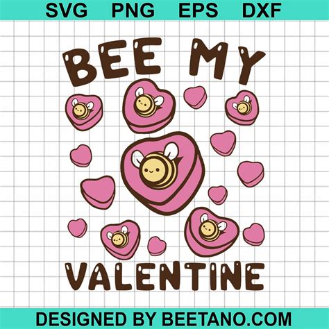 Bee My Valentine SVG, valentine SVG cut file for cricut silhouette