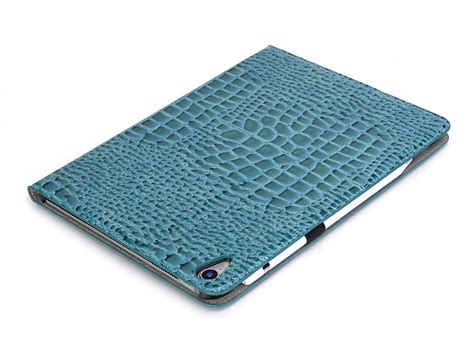 Croco Stand Folio Case Turquoise Ipad Pro 11 2018 Hoes
