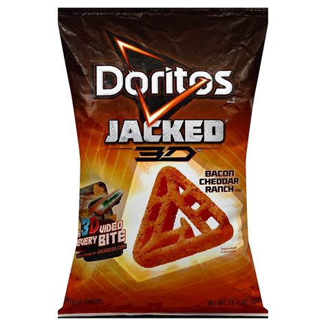 Doritos Jacked Ranch Dipped Hot Wing Flavored Tortilla Chips Oz Bag