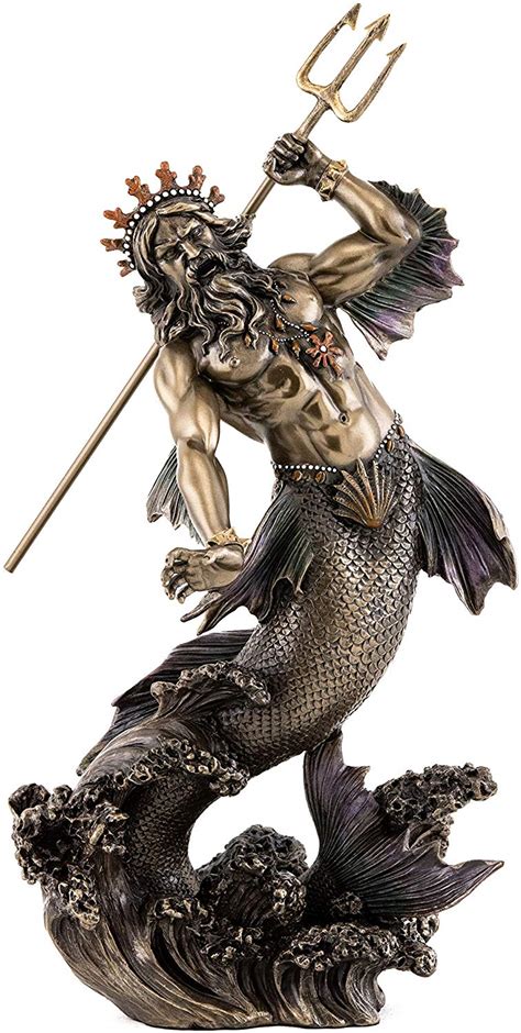 Frequent special offers and discounts up to 70% off for all products! Top Collection Poseidon Holding Trident Statue- Greek God ...