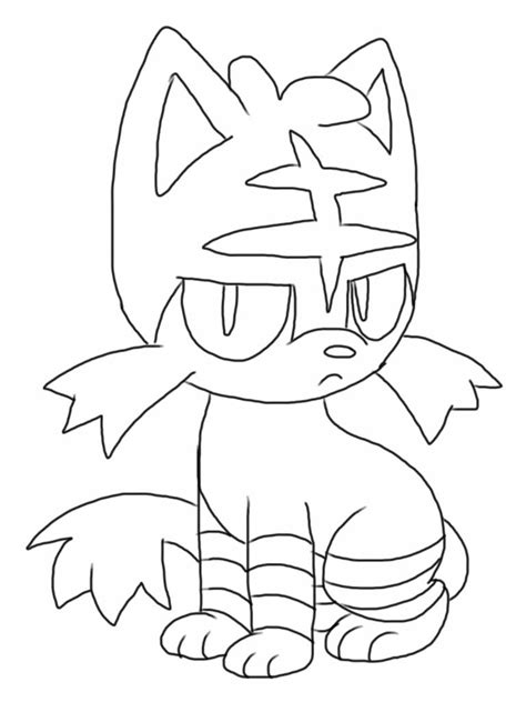 Litten Coloring Pages Coloring Home