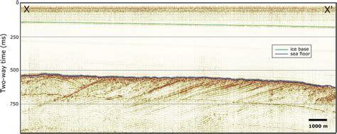 Example Of A Seismic Time‐stacked Section Location Of Section Is