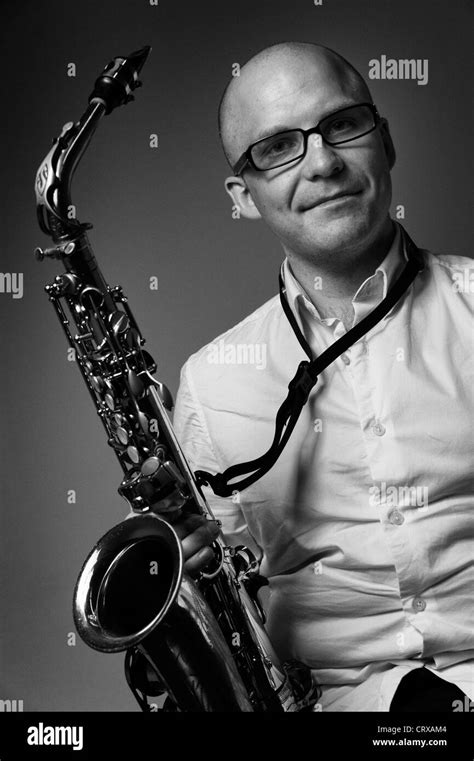 Holding Saxophone Black And White Stock Photos And Images Alamy