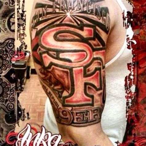 San francisco bay area tattoo chinese : SF 49Er Tattoos Only | SF tattoo | Tattoos, Sleeve tattoos, Football tattoo