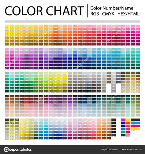 Photo About Color Chart Print Test Page Color Numbers Or Names Rgb The Best Porn Website