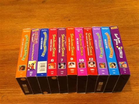 Where the streets have no name (u2). Lot Of 11 Disney Sing Along Songs VHS | #1860657960