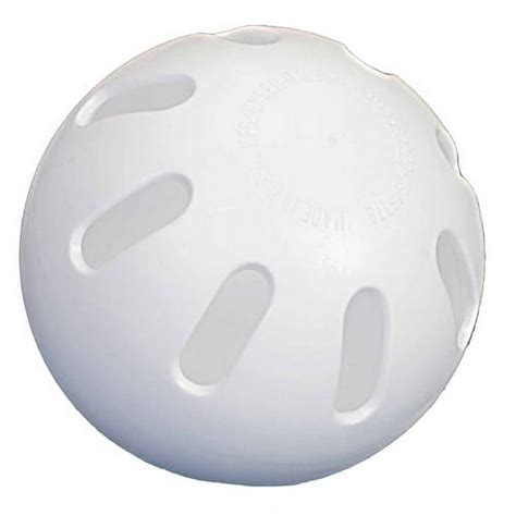 Wiffle 9 In Plastic Wiffle Ball White