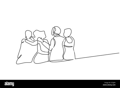 young female male people team teamwork students hugging walking outside