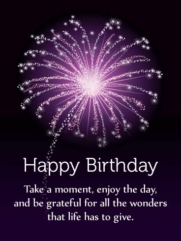 A man who was outside in the rain without an umbrella or hat didn't get a single hair on his head wet. Enjoy the Day! Happy Birthday Card | Birthday & Greeting ...