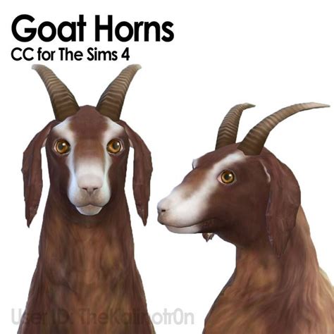 New Goat Horns For Sims 4