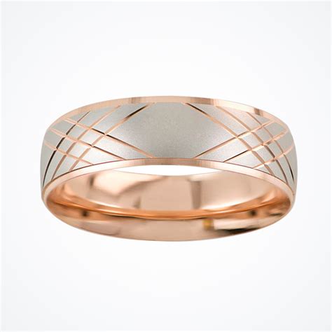 Matrimony - Argolla de Matrimonio de Oro Rosa de 14k de 6 mm