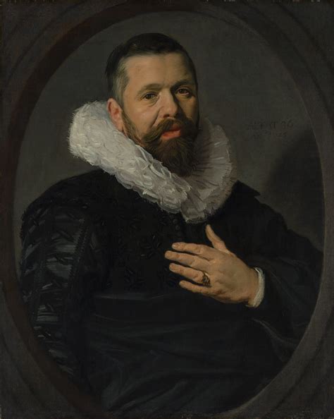 Portrait Of A Bearded Man With A Ruff Frans Hals 49734 Work Of