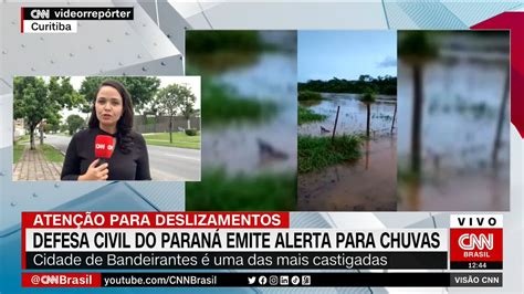 cnn brasil on twitter a defesa civil do paraná emitiu um alerta para deslizamentos e