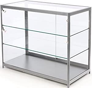 Free standing display units can be designed with shelves, pockets or as product showcase style. Amazon.com : 48"w Free-Standing Glass Display Case with ...