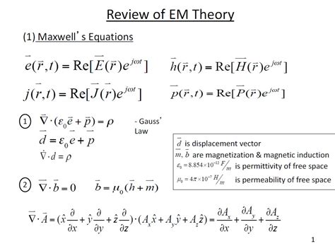 Resources Ece 552 Lecture 2 Review Of Maxwells