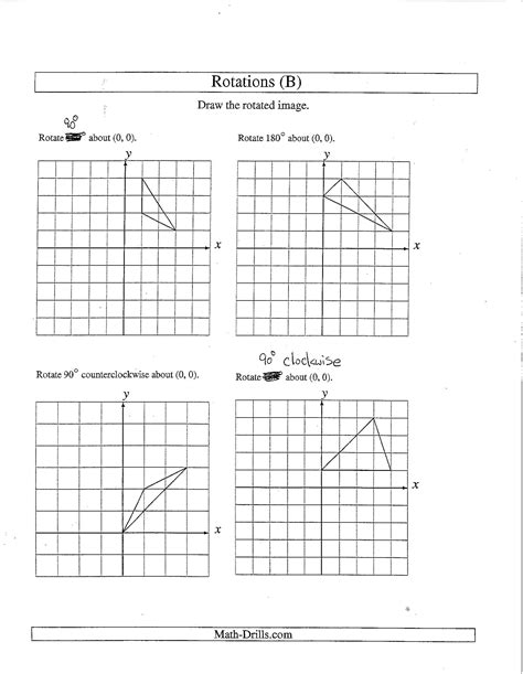 Sequence Of Transformations Worksheet