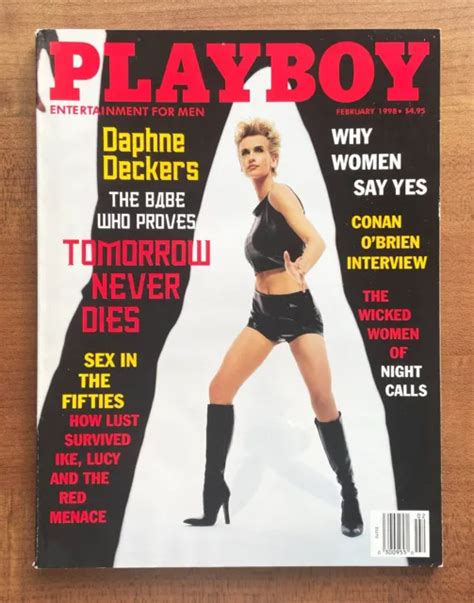 Playboy Magazine February Daphne Deckers Nude Playmate Nicole Voss Picclick